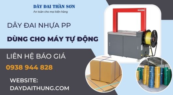 Dây đai nhựa PP dùng cho máy tự động