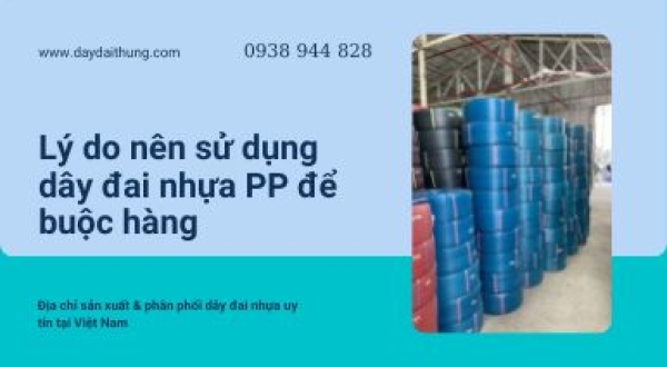 Lý do nên sử dụng dây đai nhựa PP để buộc hàng